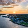 Southport,Beach,North,Carolina,Sunset